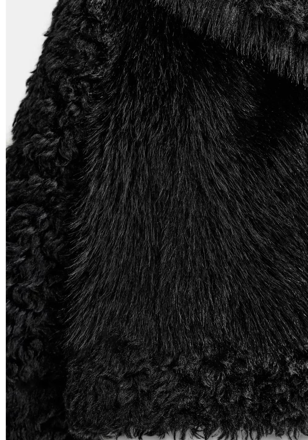 SHORT FAUX FUR COAT ZW COLLECTION - Image 4