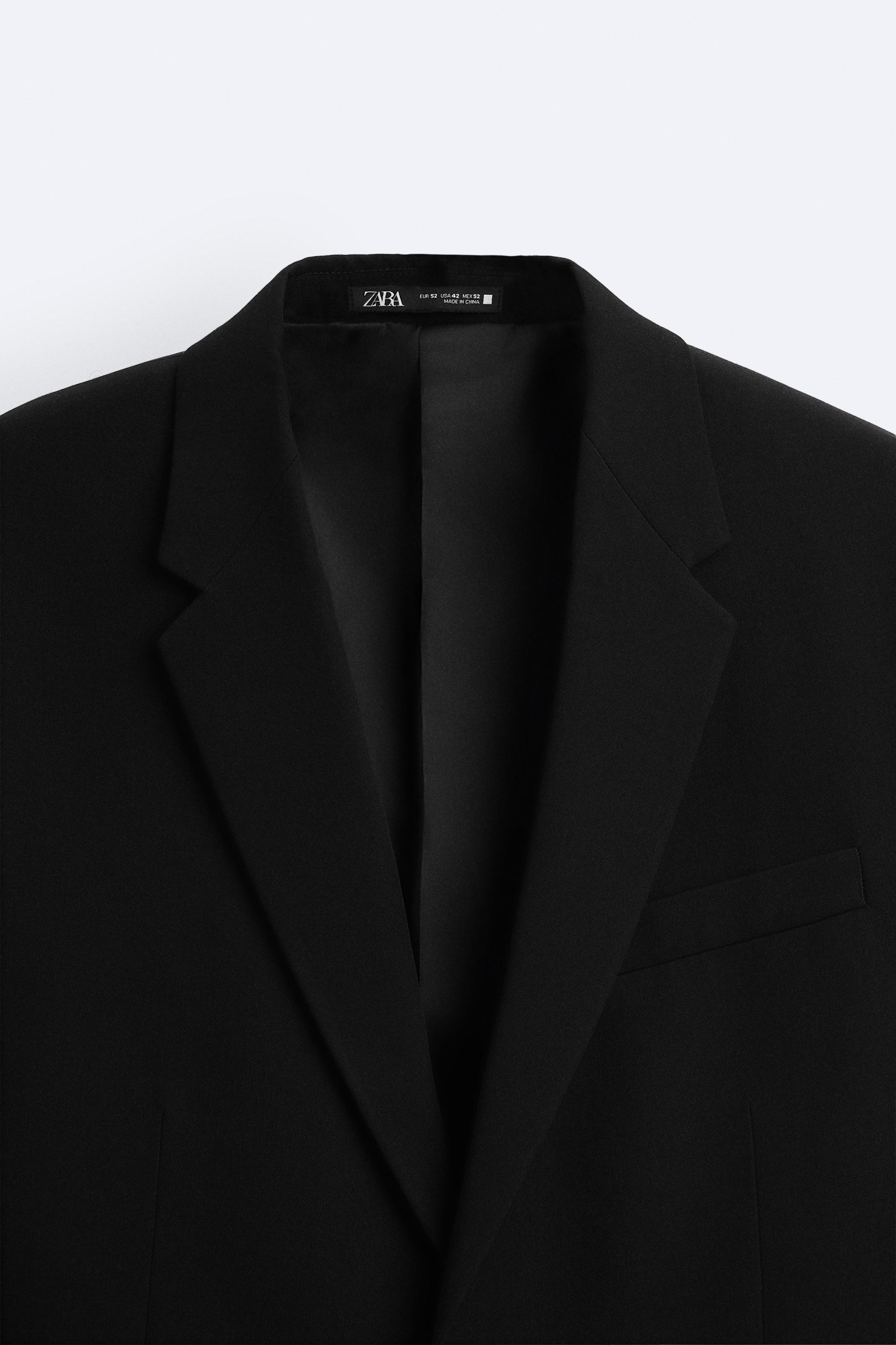 Zara black hot sale suit jacket