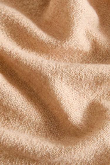 WOOL THROW - Peach by Zara - Image 2