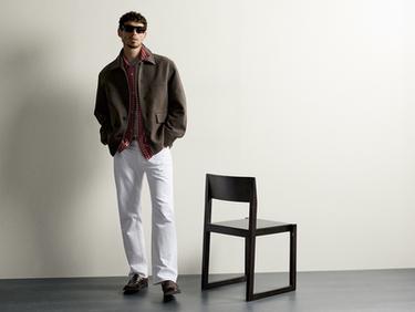 REGULAR FIT WOOL EFFECT PARKA — Brown 2