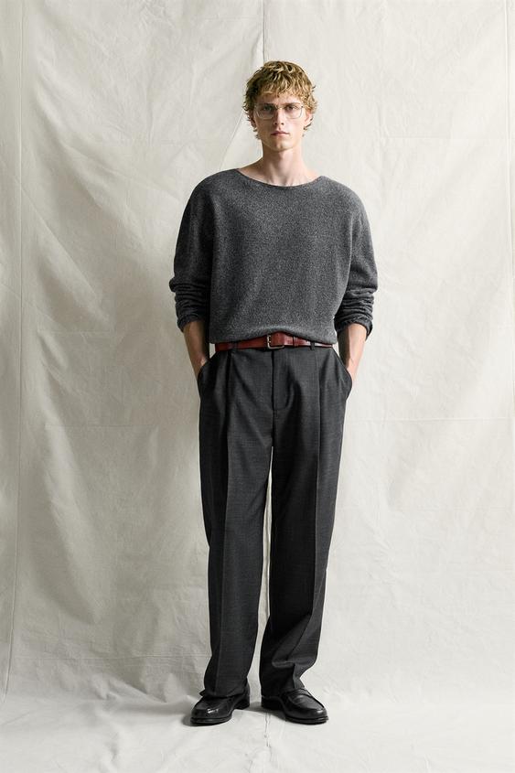 JERSEY CUELLO BARCO BOTONATO - Gris Antracita de Zara - Imagen 0