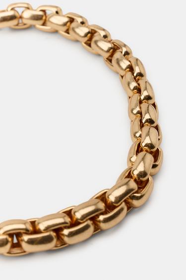 CHAIN LINK NECKLACE - Golden by Zara - Image 2