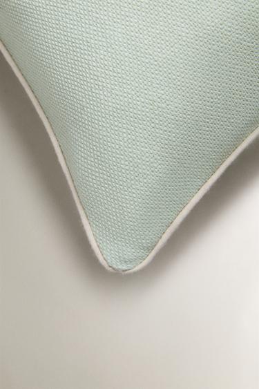 HOUSSE DE COUSSIN PASSEPOIL - Vert de Zara - Image 1