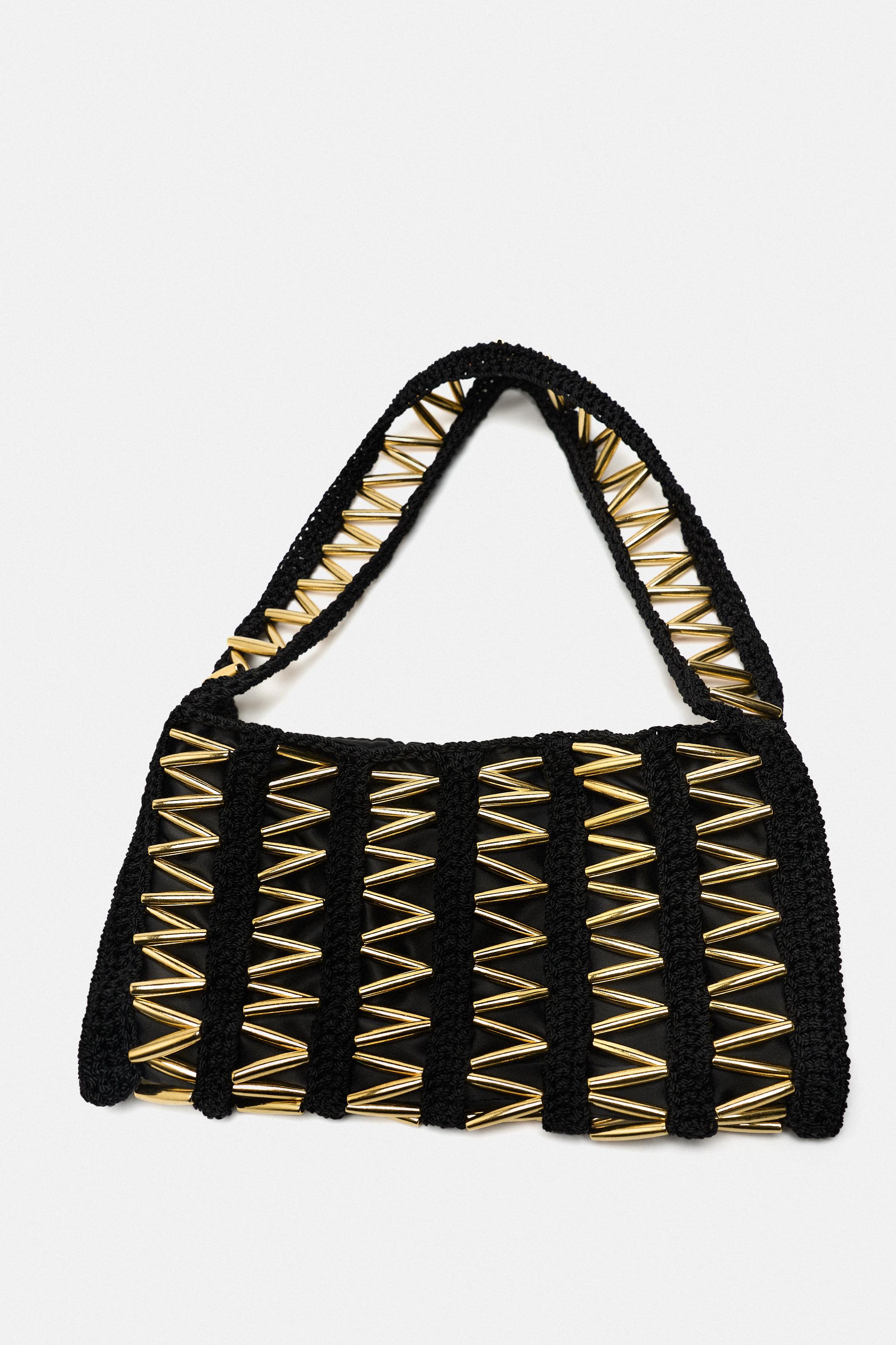 BEADED SHOULDER BAG - Black | ZARA Canada