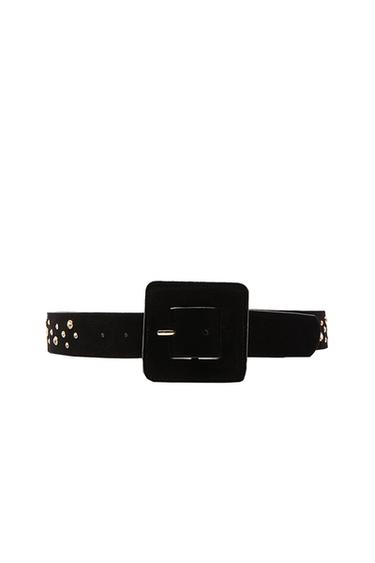 BEJEWELLED VELVET BELT