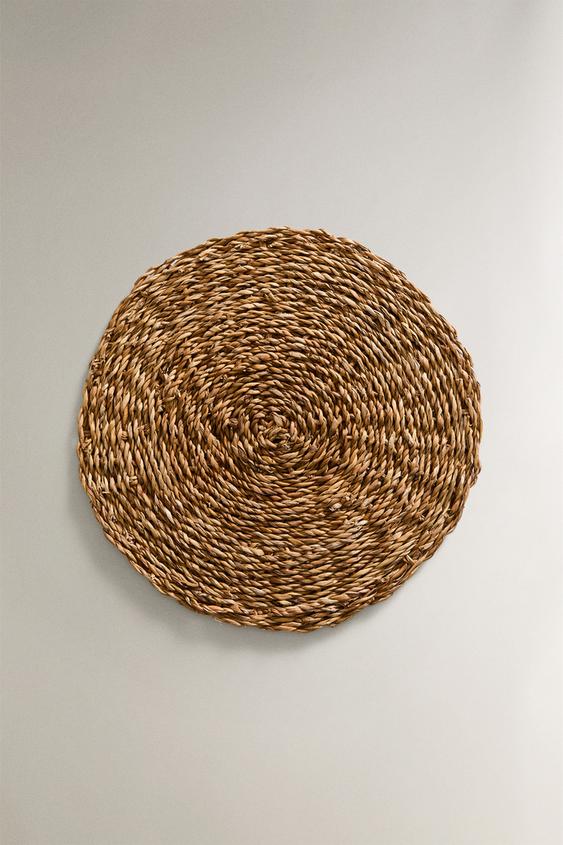 MANTEL INDIVIDUAL FIBRA TRENZADA - Beige claro de Zara - Imagen 0