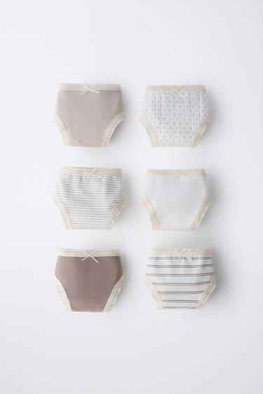 6-14 YEARS/ SIX-PACK OF PRINTED BRIEFS - camel by Zara - Image 0