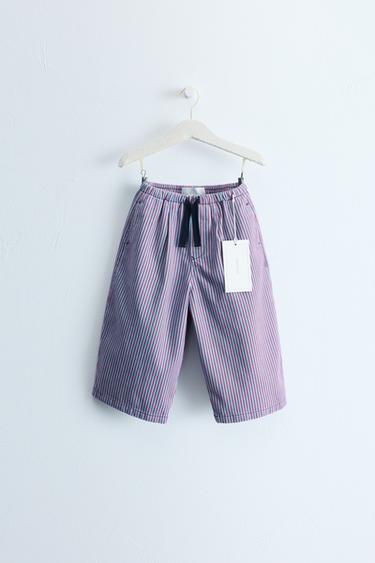 ZARA TIMELESS - STRIPED BALLOON TROUSERS - striped by Zara