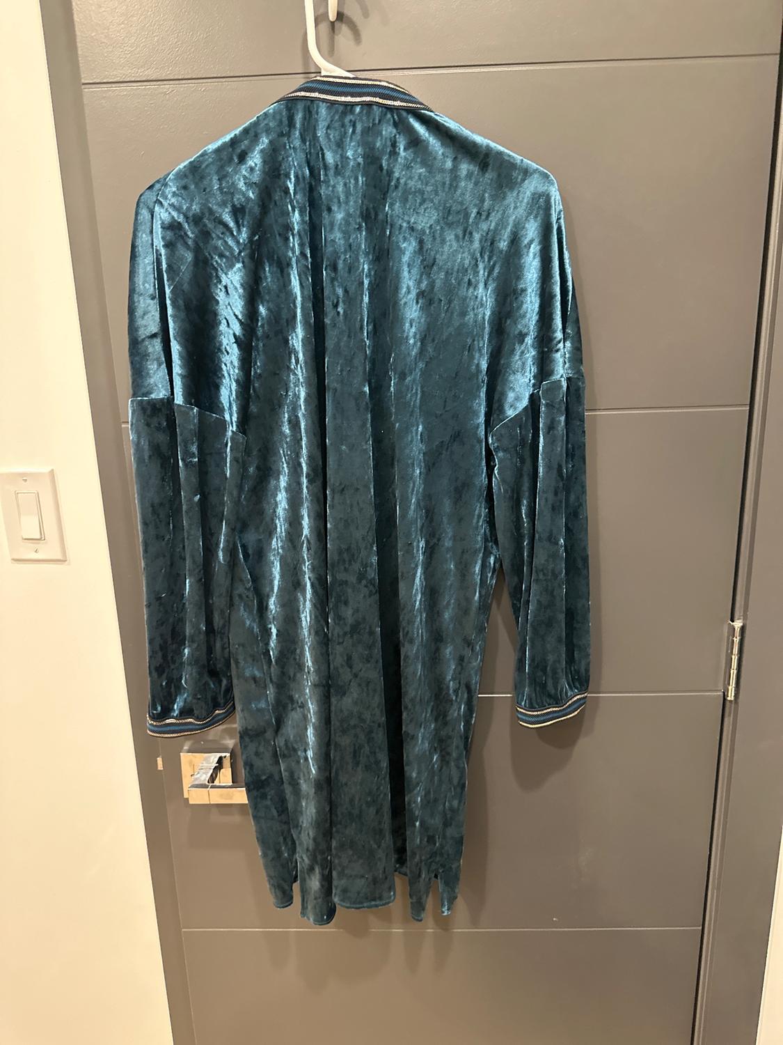 VELVET DRESS WITH TRIMS - Image 3