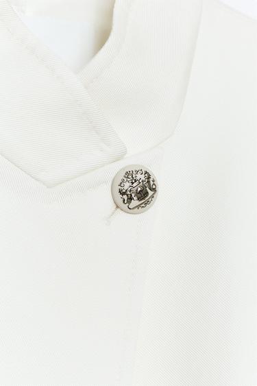 VESTE COURTE ZW COLLECTION - Écru de Zara - Image 7