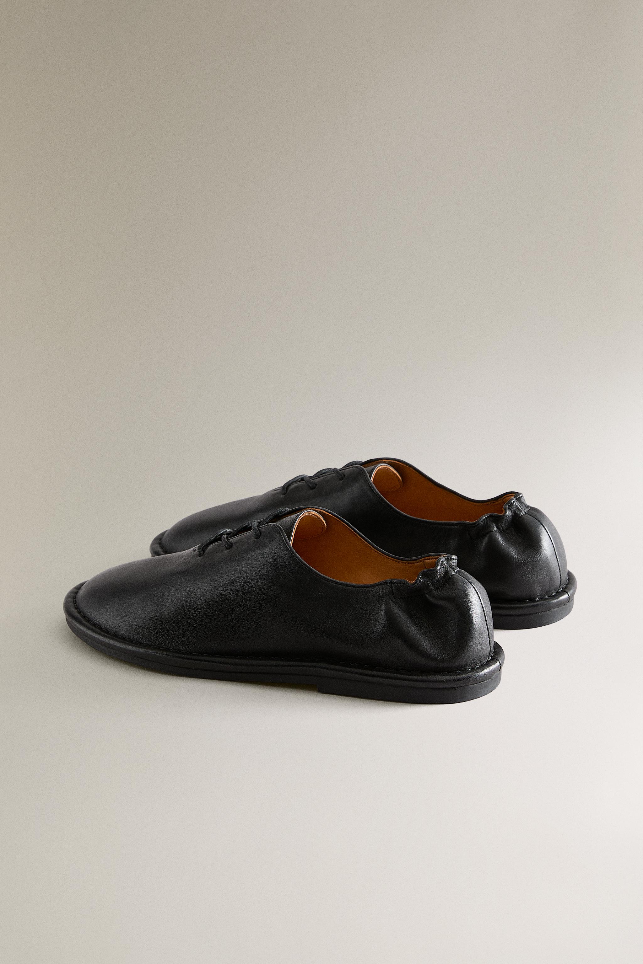 LEATHER DERBY SHOES