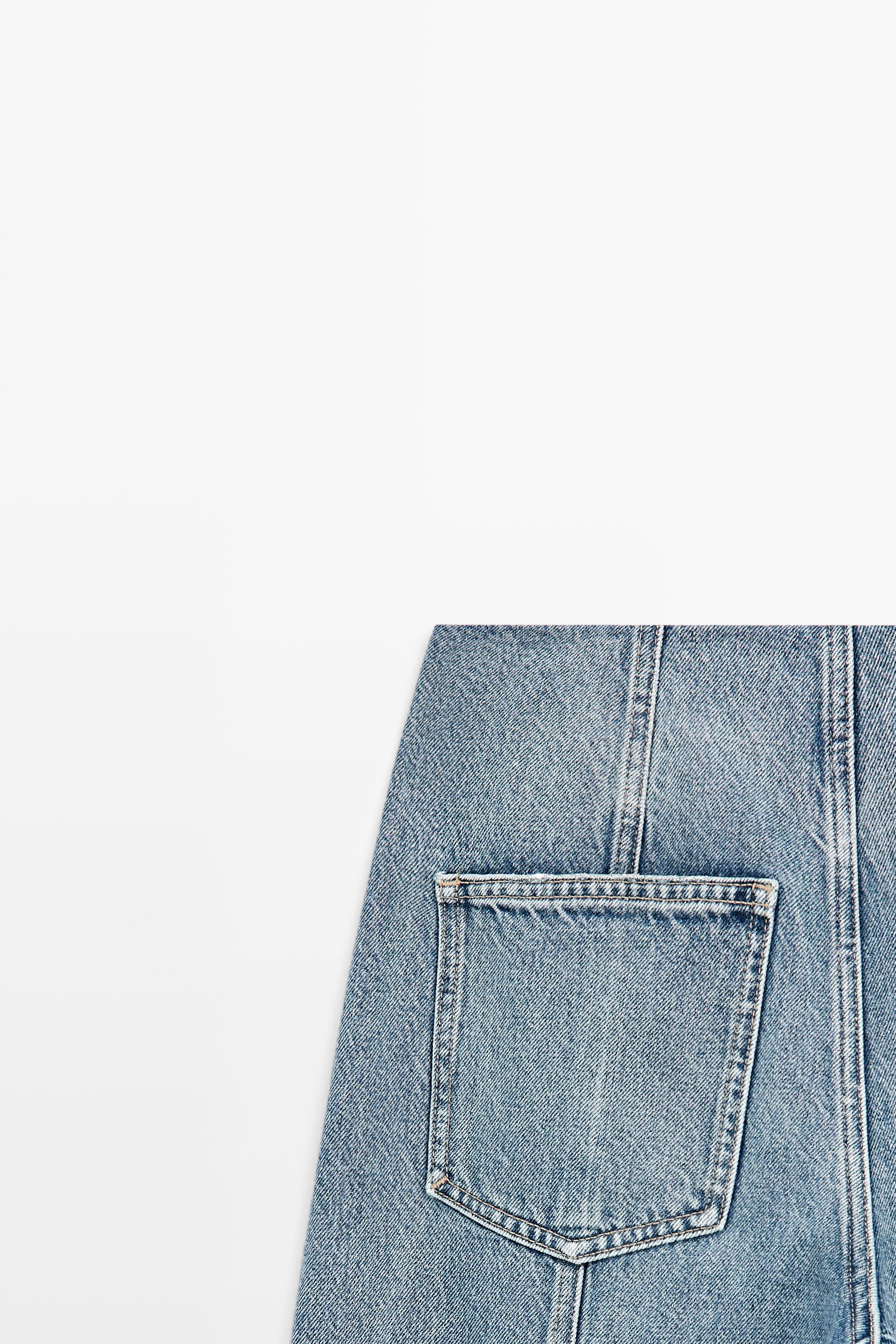 Barrel fit jeans with seam details