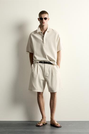 BERMUDAS WIDE FIT RAIAS PREGOS - Cru de Zara