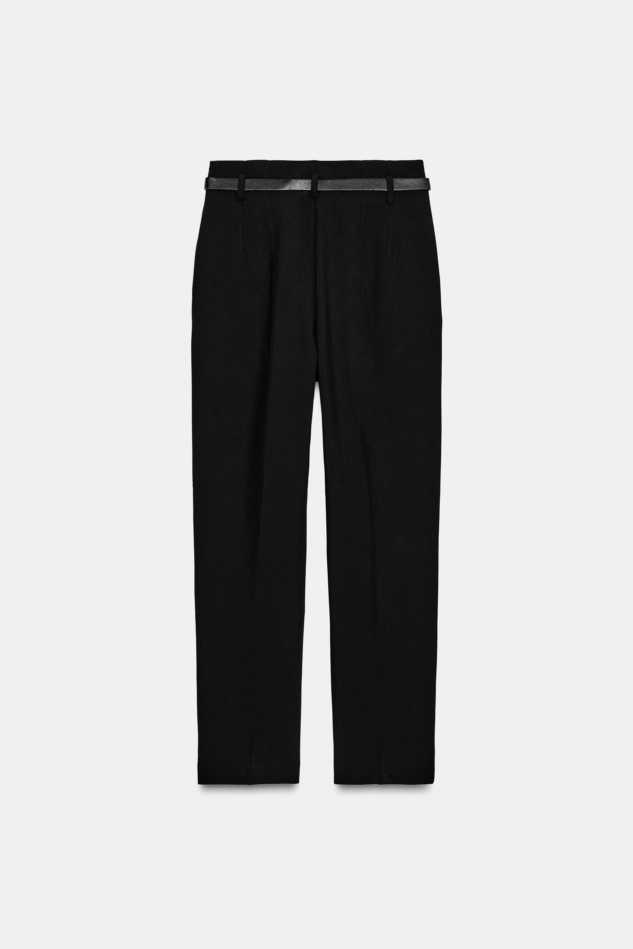 PANTALONI A VITA ALTA CON CINTURA - Indaco | ZARA Italia / Italy