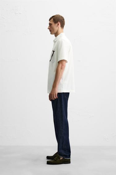 CHEMISE RELAXED FIT - Blanc cassé de Zara - Image 3