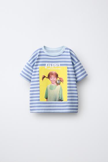 PIPPI LONGSTOCKING © ASTRID LINDGREN COMPANY STRIPED T-SHIRT - striped by Zara