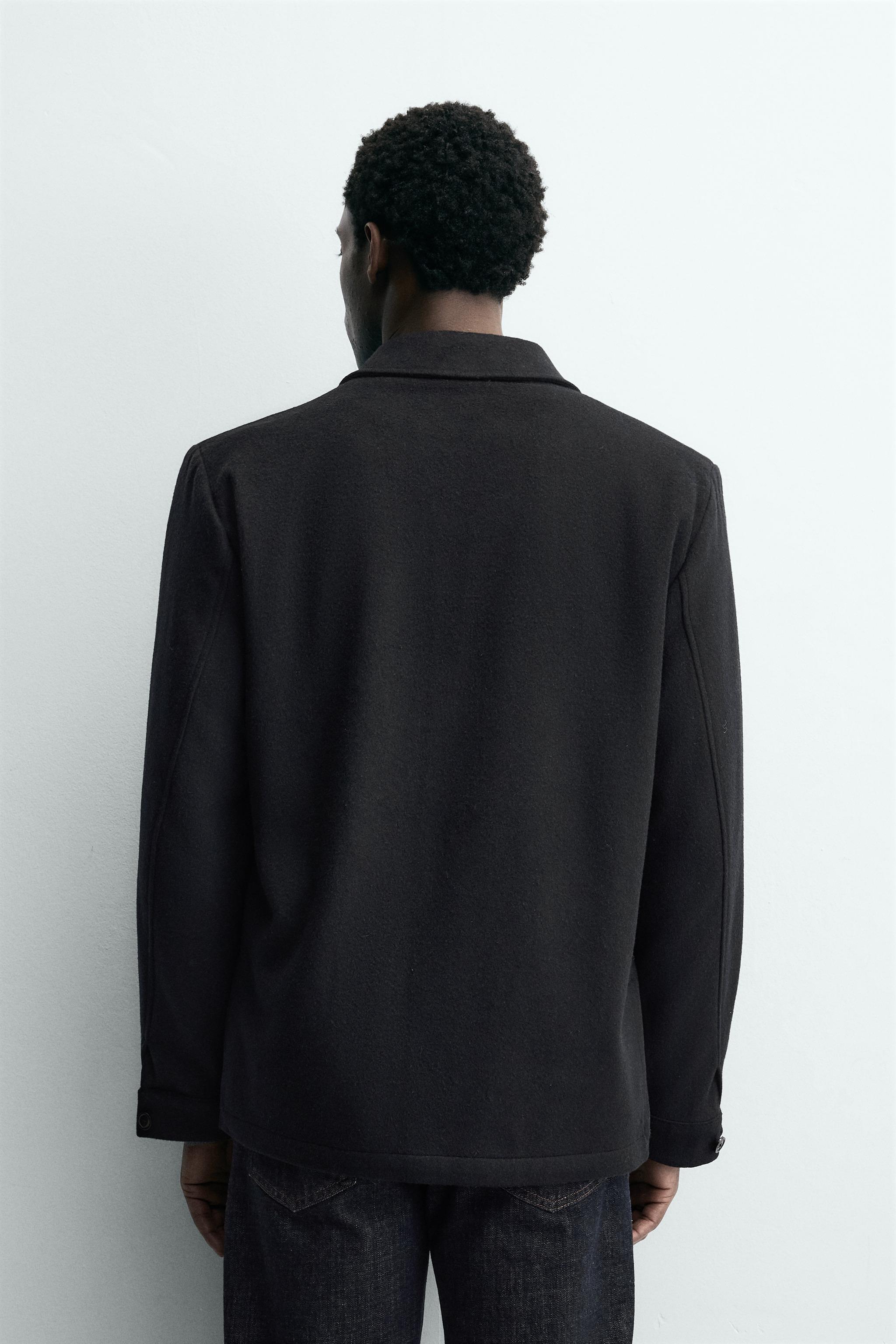 リラックスフィット ウールブレンドブレザー - ブラック | ZARA Japan