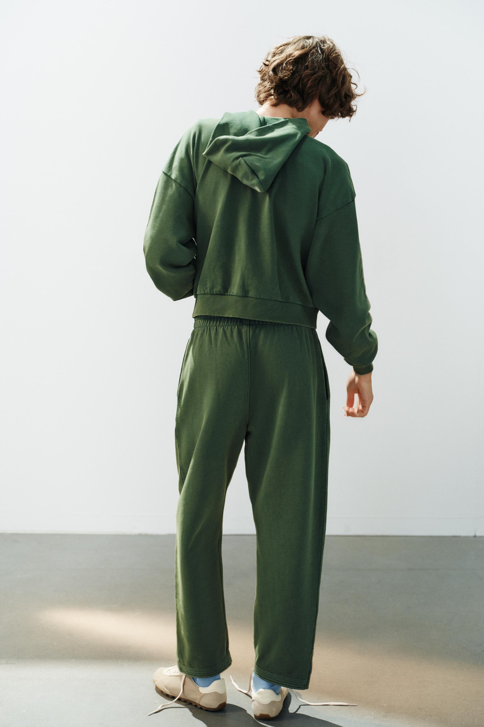 Женские брюки Zara WASHED EFFECT PANTS — фото 5