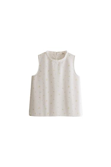 FLORAL TOP - White by Zara
