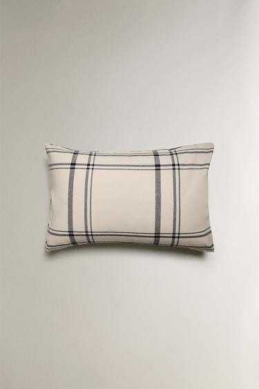 REVERSIBLE CHECK PILLOWCASE - Blue by Zara - Image 3