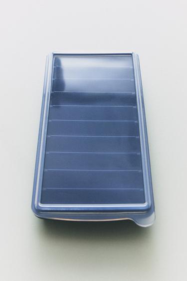 SILICONE RECTANGLE ICE BUCKET TRAY 10 ICE CUBES - Bluish by Zara - Image 4