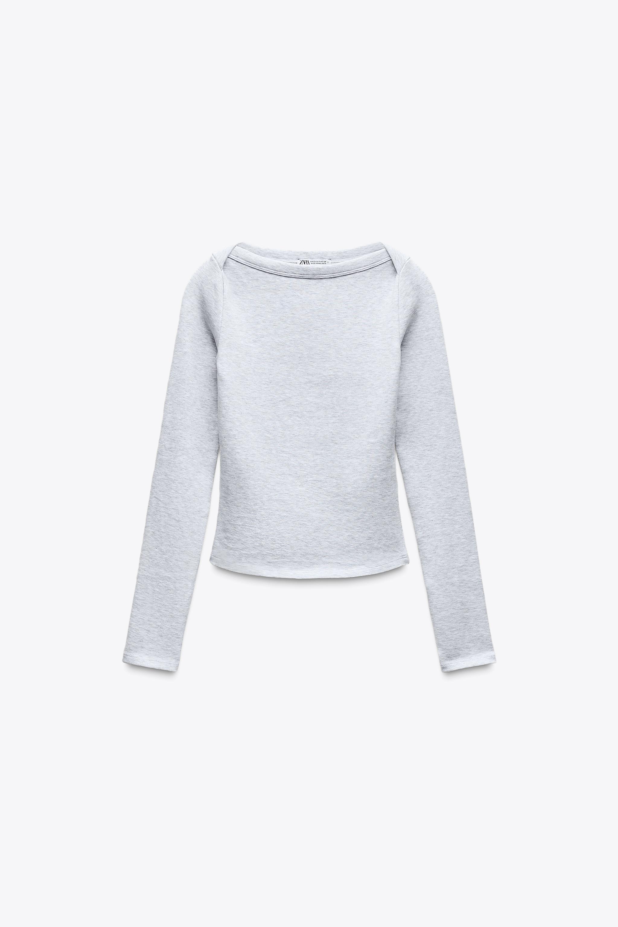 BOATNECK RIB SHIRT - Oyster-white | ZARA United States