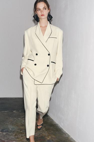 ZW COLLECTION BLAZER AND BRIGHT TROUSERS SUIT - Blue by Zara - Image 0