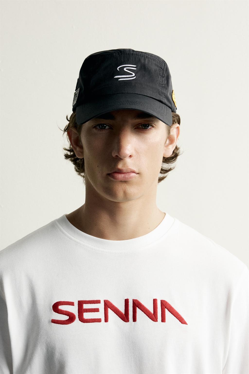 AYRTON SENNA EMBROIDERED PATCH CAP