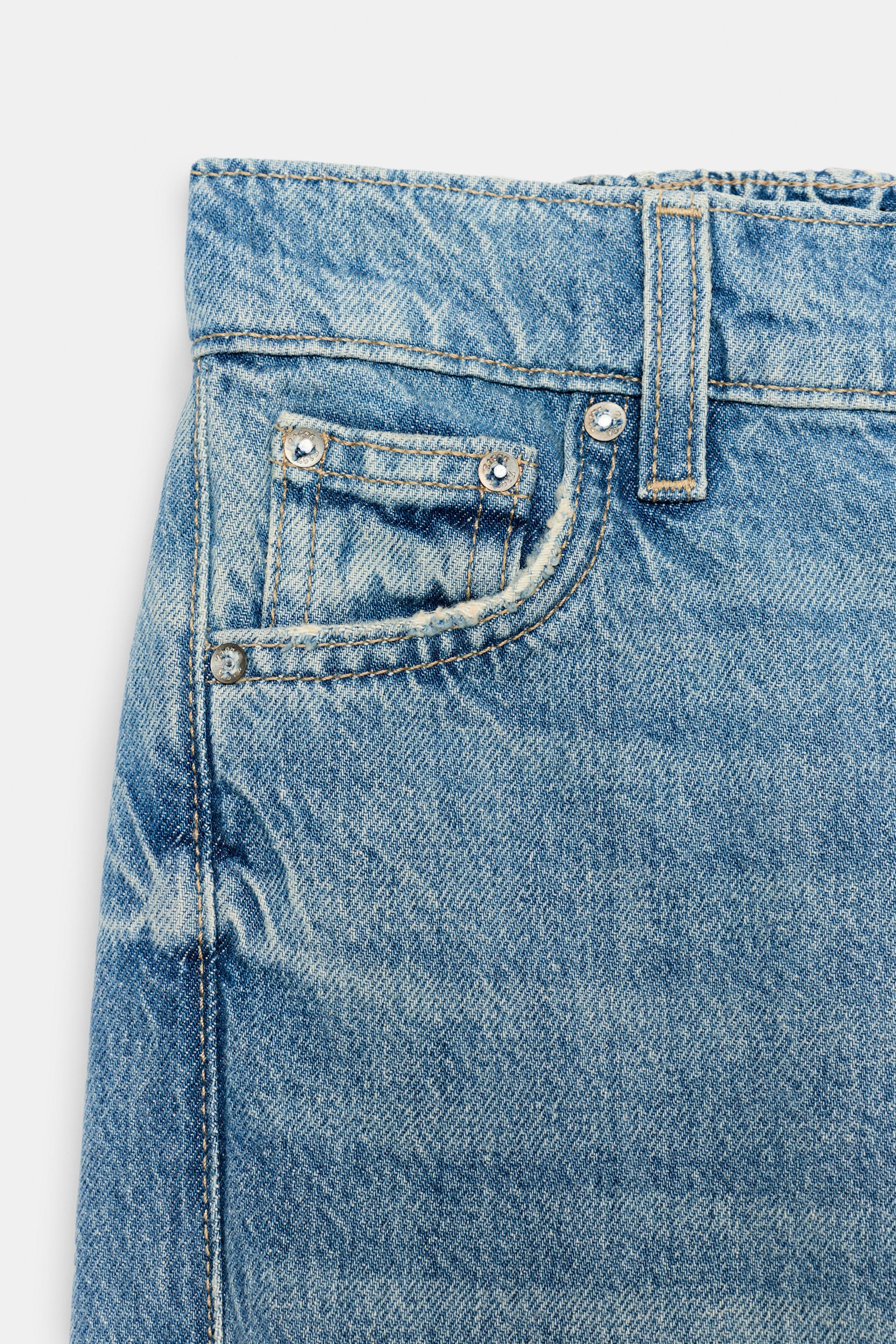 Z1975 MID-RISE BAGGY CUFFED JEANS