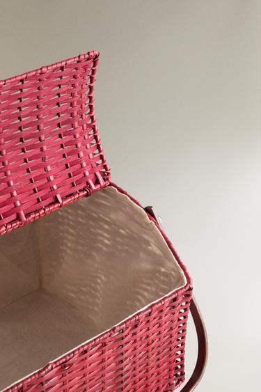 RATTAN PICNIC BASKET - Red by Zara - Image 2