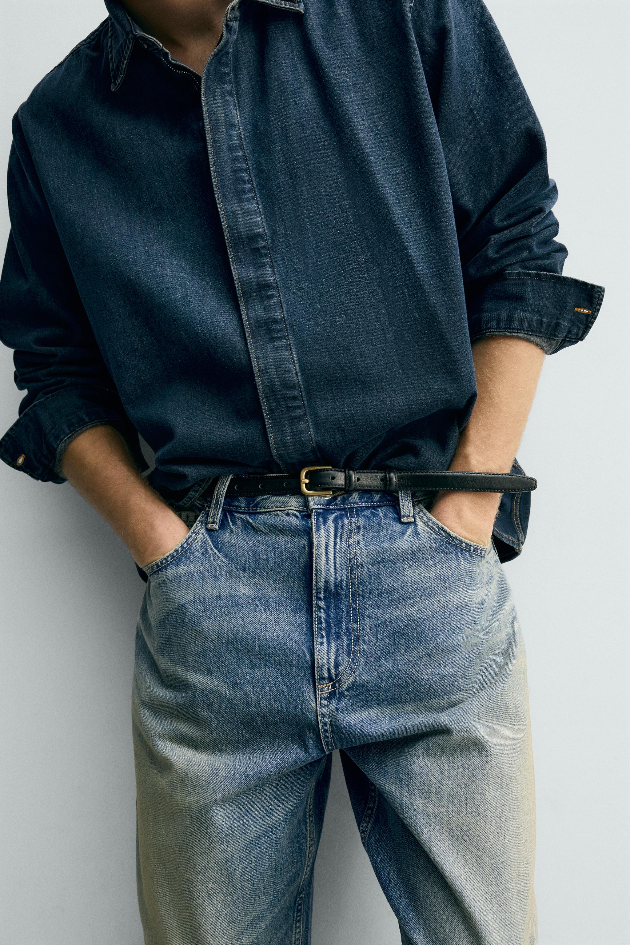 TAPERED WIDE FIT JEANS