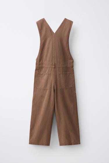 COMBINAISON LONGUE EN LIN - Caramel de Zara - Image 1