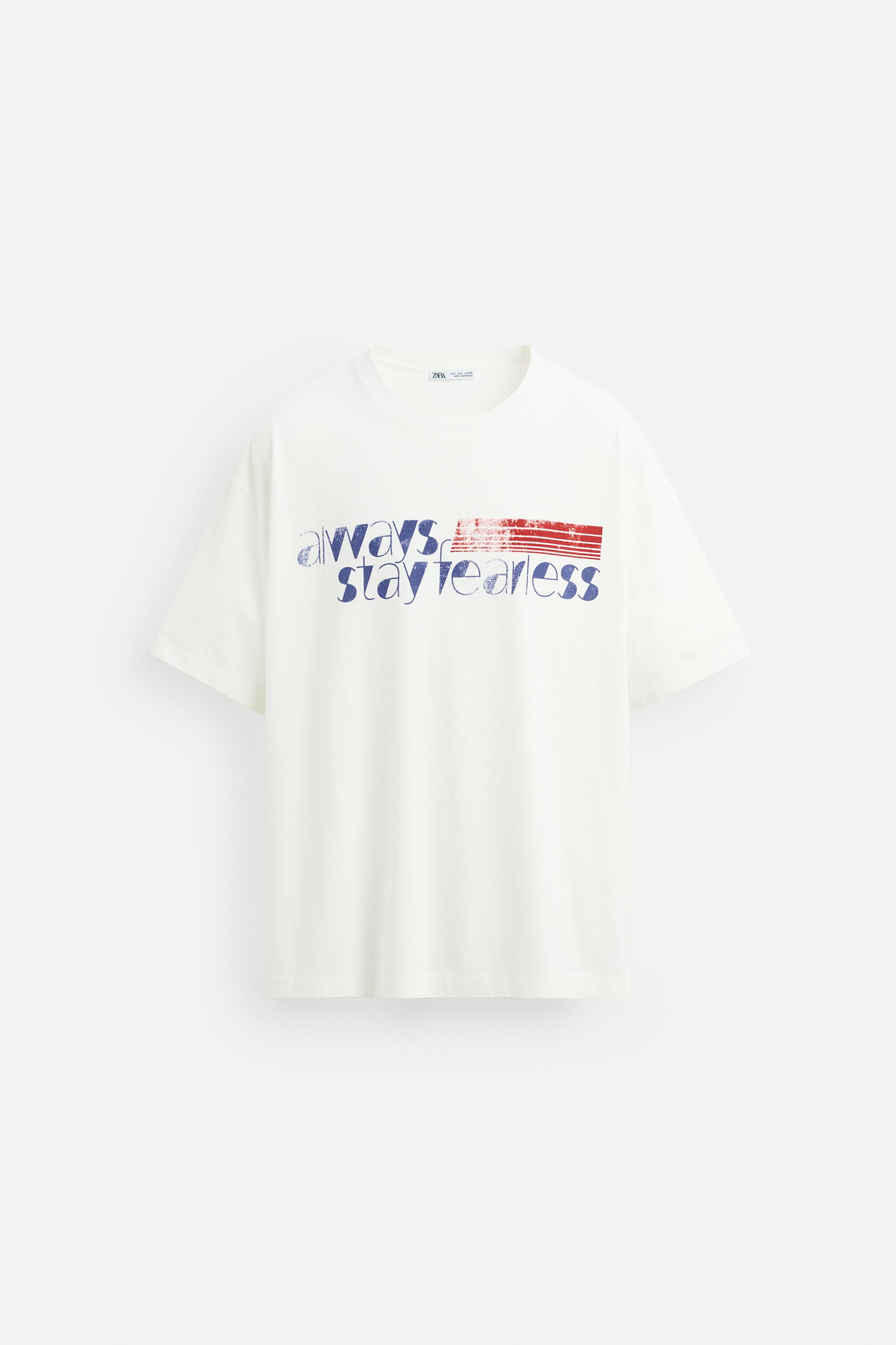 【ZARA】テキストプリント Tシャツ ホワイト | 5644/444/250 ZARA】テキストプリント Tシャツ ホワイト | 5644/444/250 (ZARA