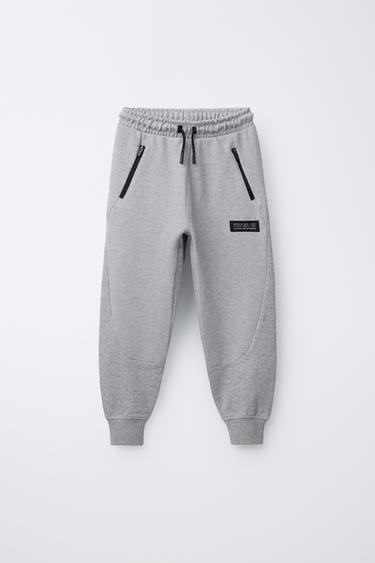 OTTOMAN JOGGER TROUSERS - Grey marl by Zara