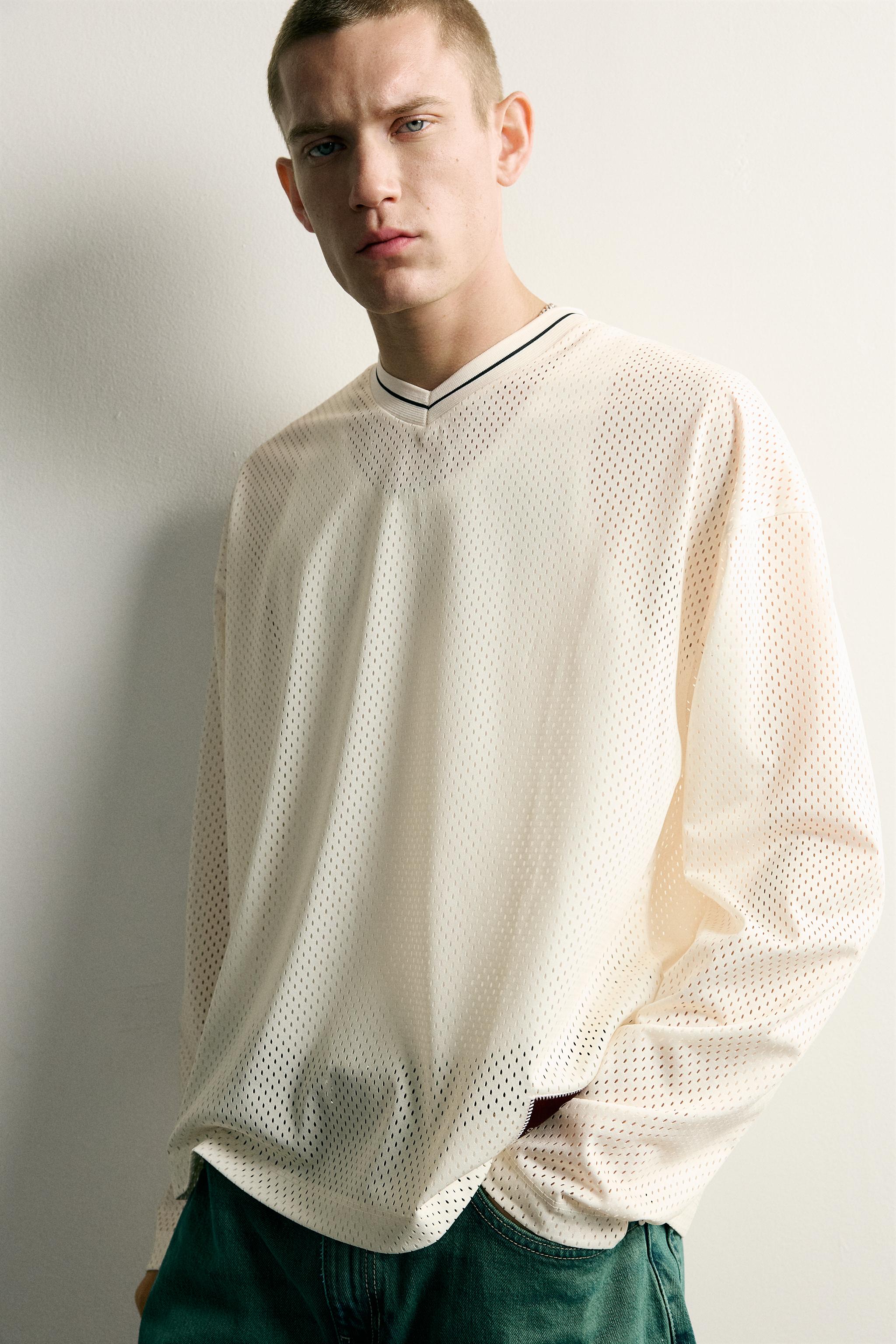 T-SHIRT RELAXED FIT EN RÉSILLE