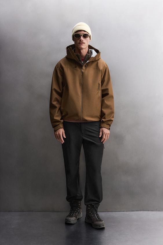 TECHNICAL WATERPROOF JACKET - Brown by Zara - Image 0