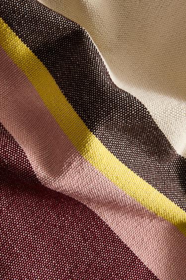 NAPPE COTON RAYURES X COLLAGERIE - rayures de Zara - Image 3