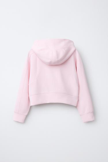 HOODED JACKET WITH MODAL BLEND - Pastel pink by Zara - Image 1