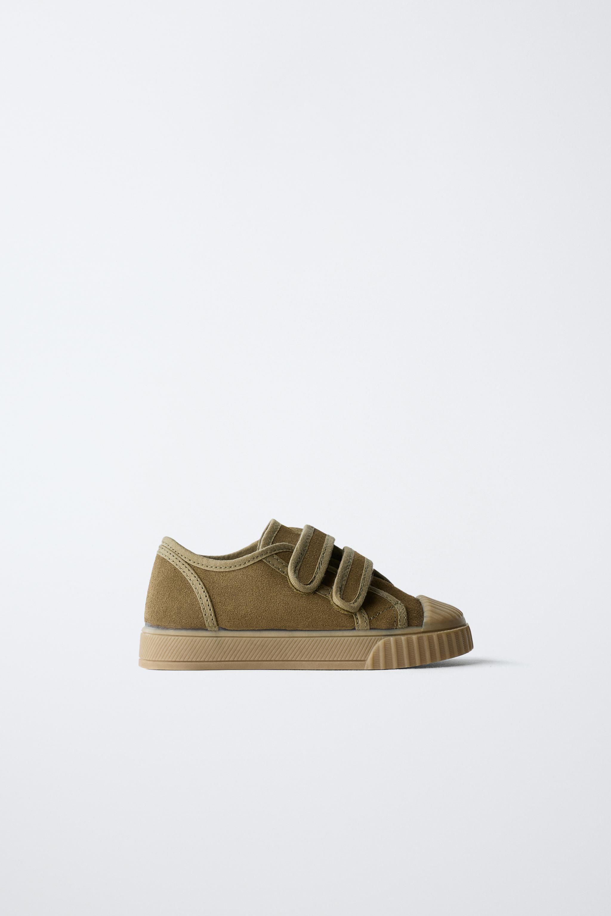 スプリットスエードスニーカー - カーキ | ZARA Japan / 日本