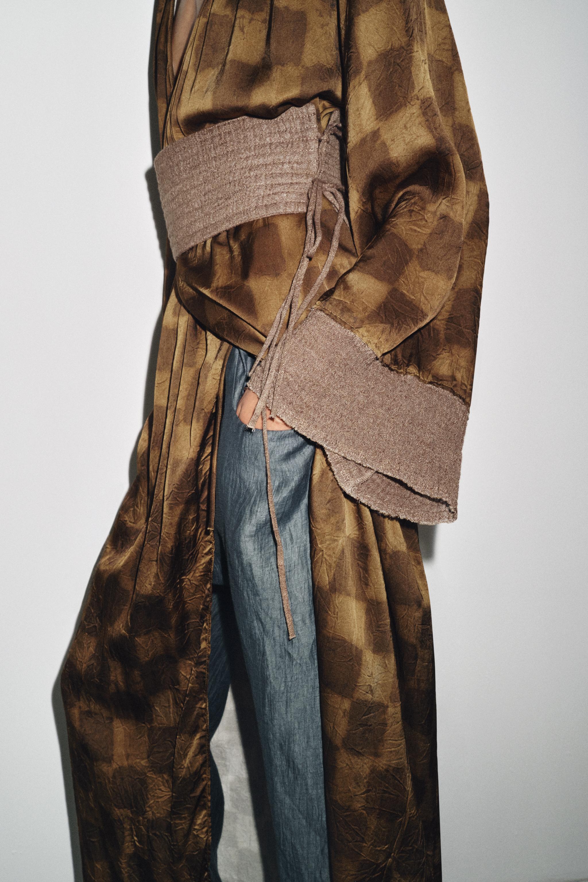 CHECK PRINT CUMMERBUND DRESS