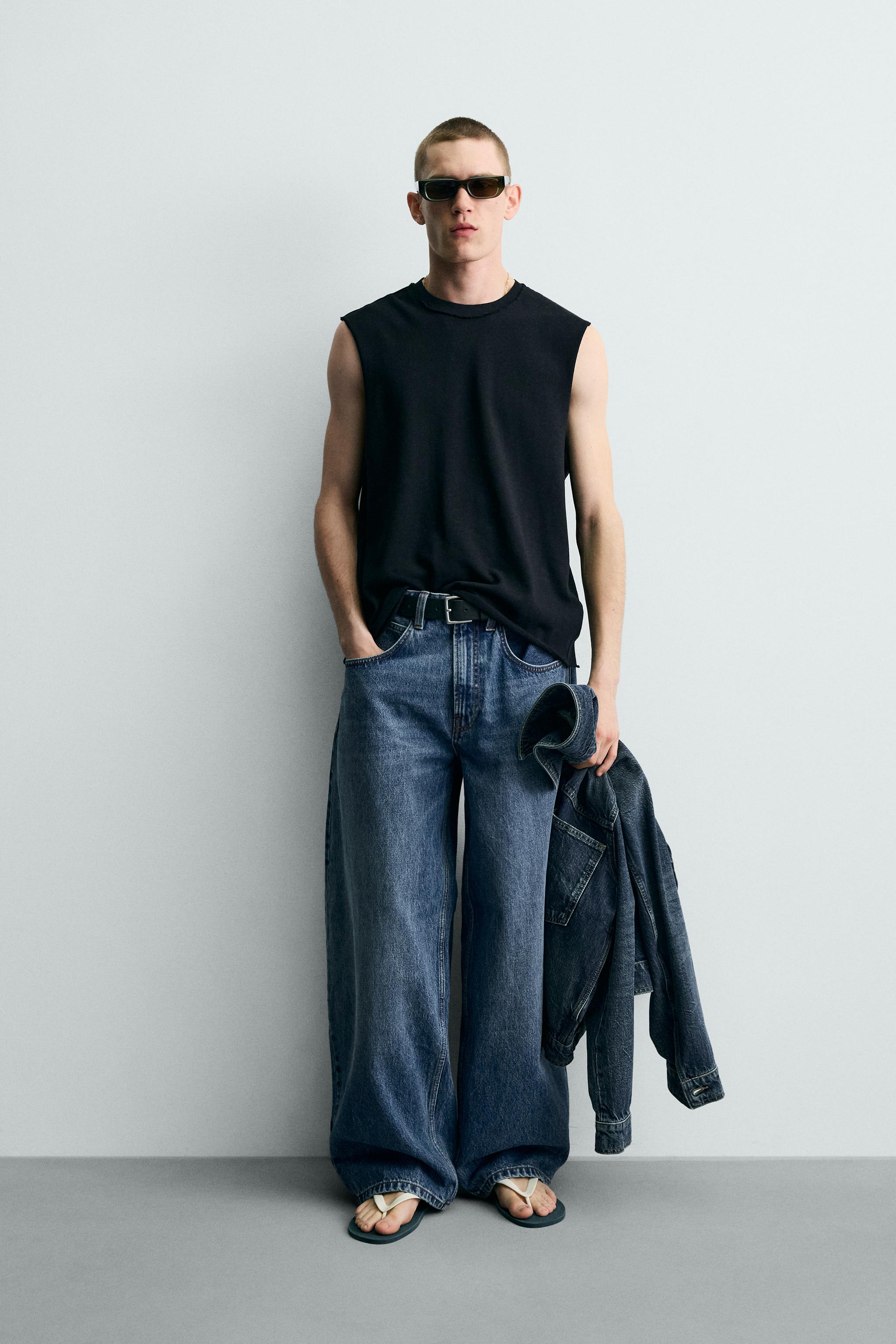 Мужские свитеры Zara COTTON KNIT TANK TOP