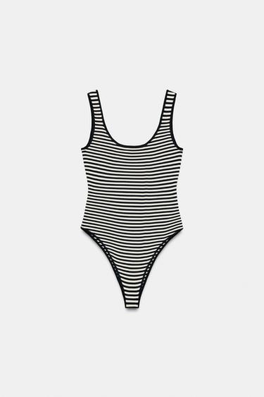BODY TIRANTE ANCHO - rayas de Zara