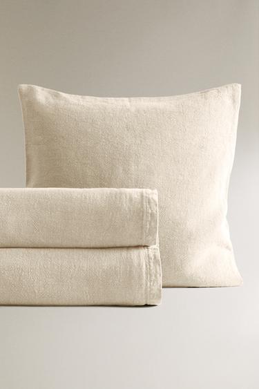 WASHED LINEN BEDSPREAD (400 GXM²) - Sand by Zara