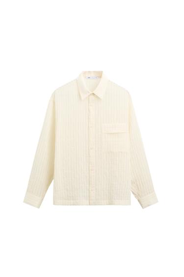 STRIPED TEXTURED SHIRT