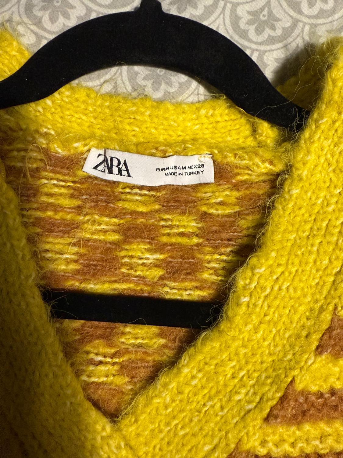 CONTRAST JACQUARD KNIT JACKET - Image 3