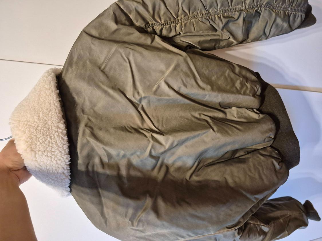 DISTRESSED-EFFECT NYLON BOMBER JACKET - Image 5