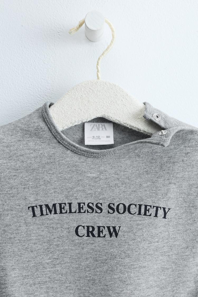 Zara timeless body estampado texto