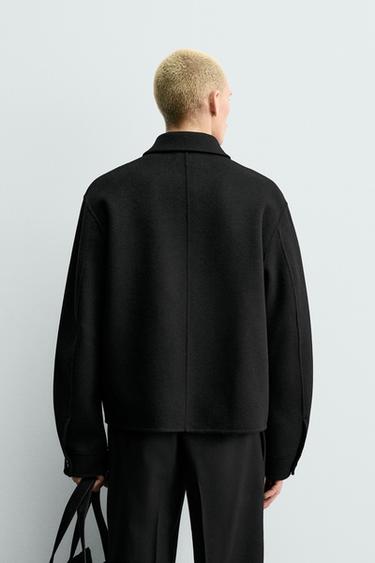 BLOUSON EN LAINE ZIPPÉ ORIGINS - Noir de Zara - Image 2