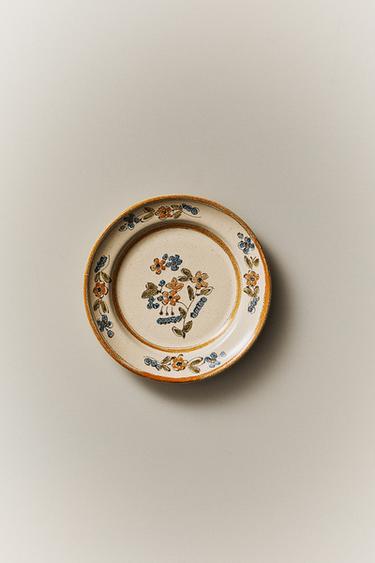 ASSIETTE À PAIN TERRE CUITE FLORALE - Beige de Zara - Image 4