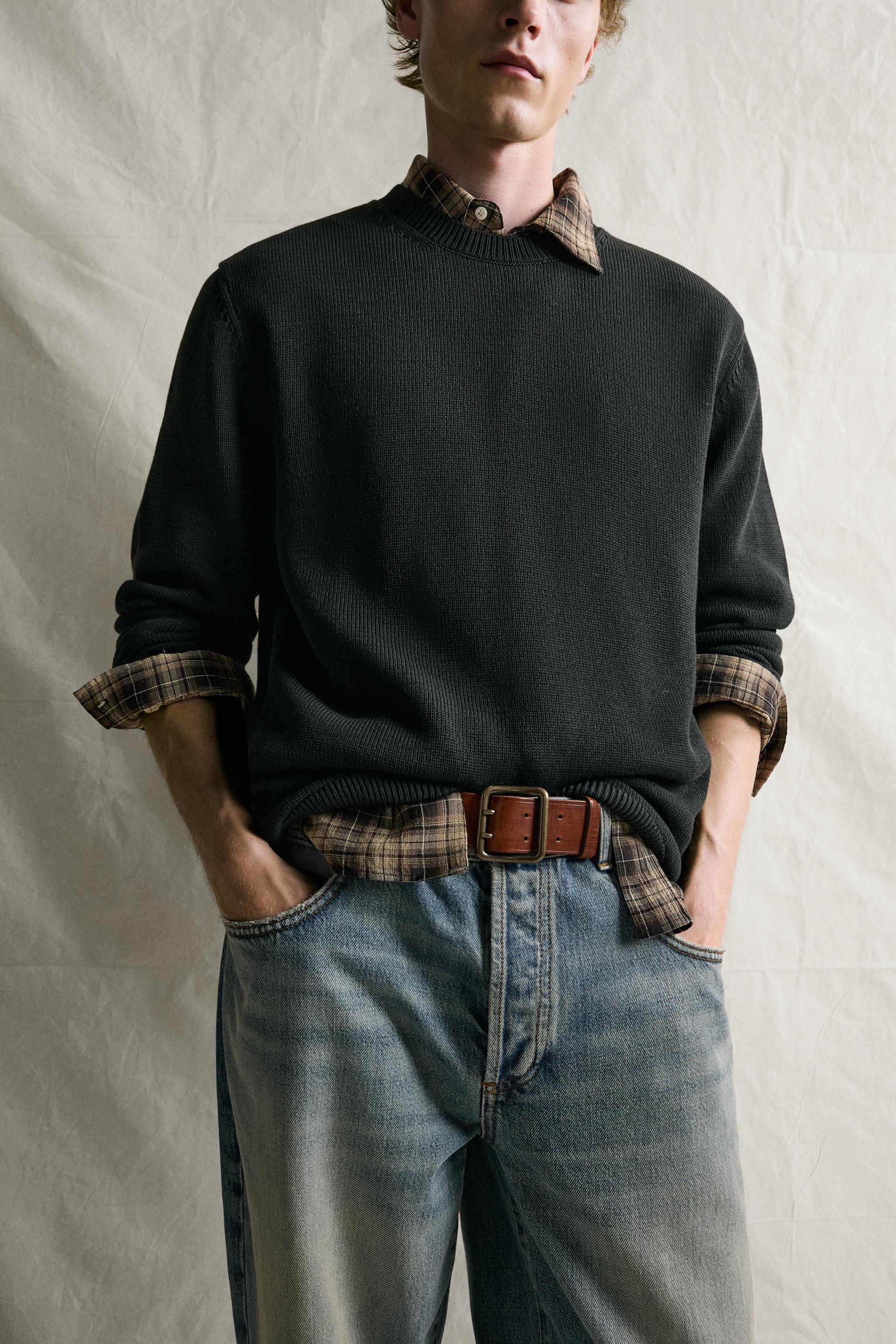 100% COTTON REGULAR FIT SWEATER